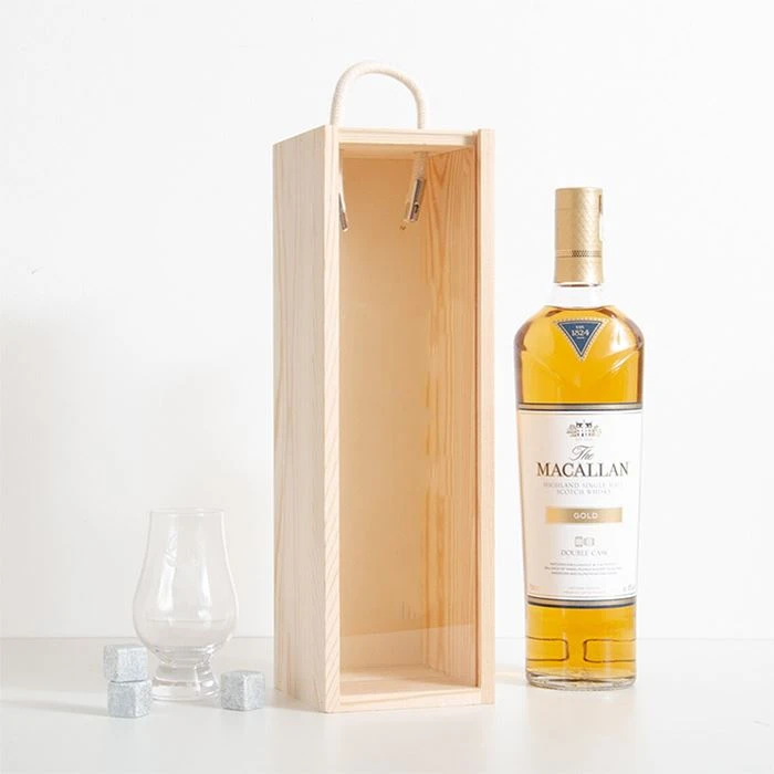 Wooden Wine Box With Handle